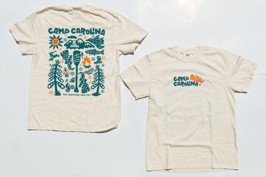 Ivory Camp Illustration Tee