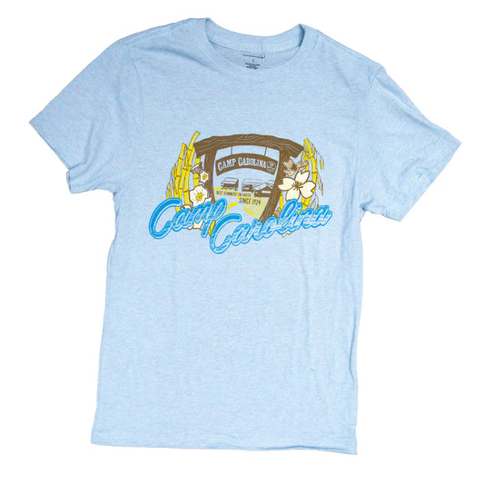 Light Blue Recycled Camp Sign Tee
